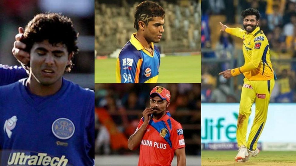 Ravindra Jadeja over the years.